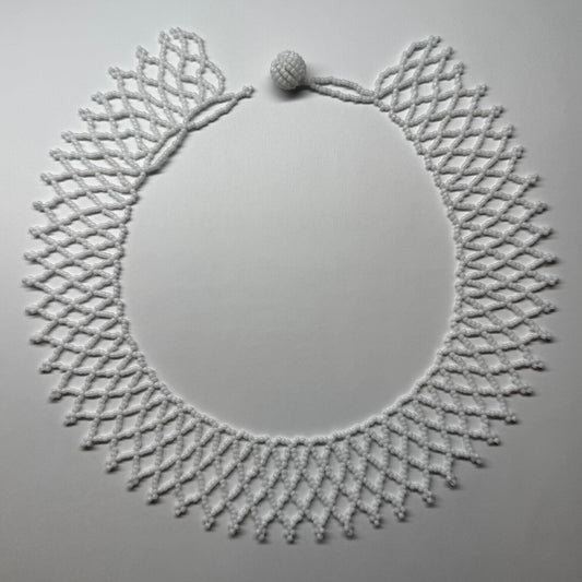 ASHER, Lace Seed Bead Necklace 11/0 with Custom Clasp