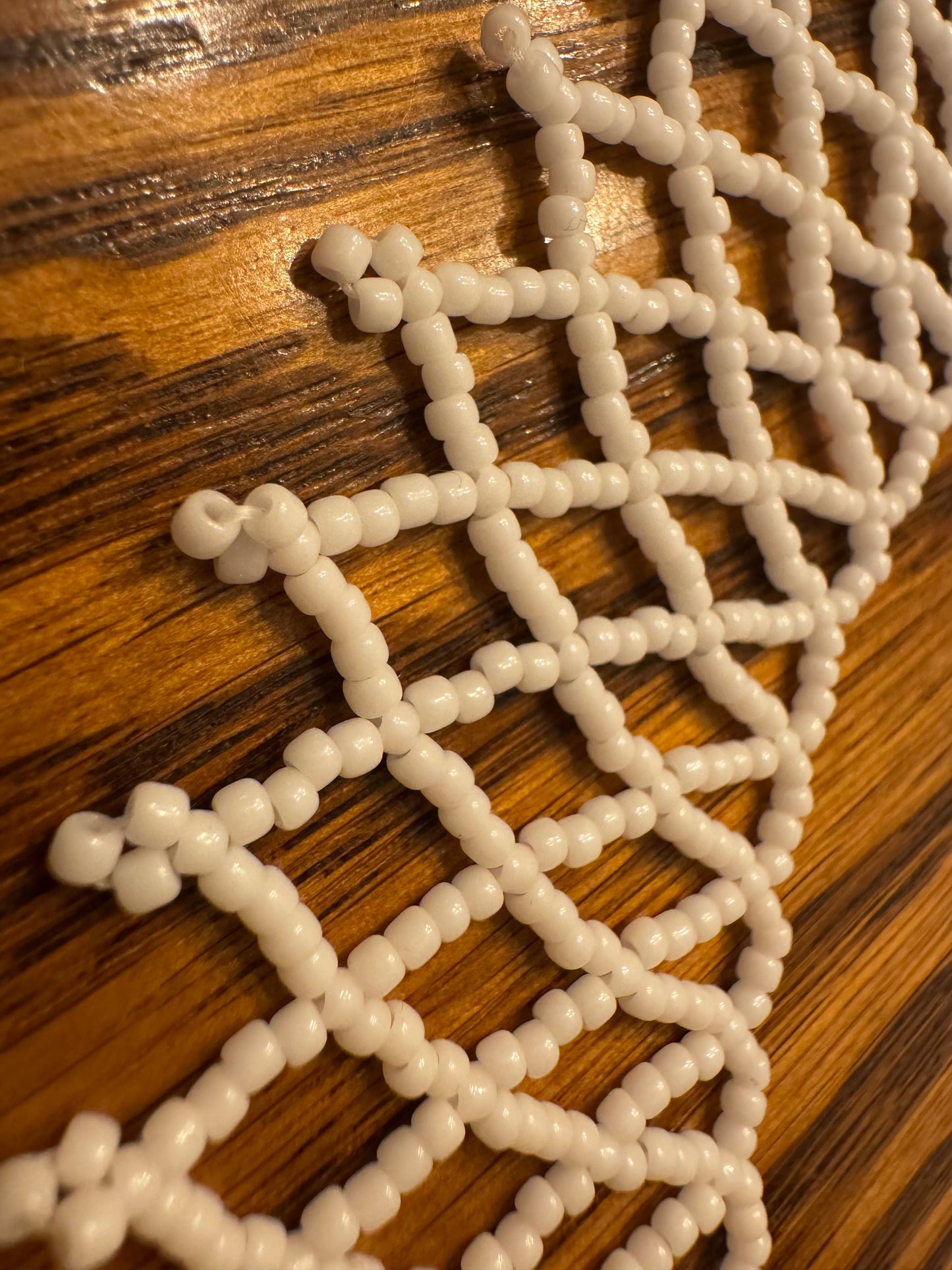 ASHER, Lace Seed Bead Necklace 11/0 with Custom Clasp