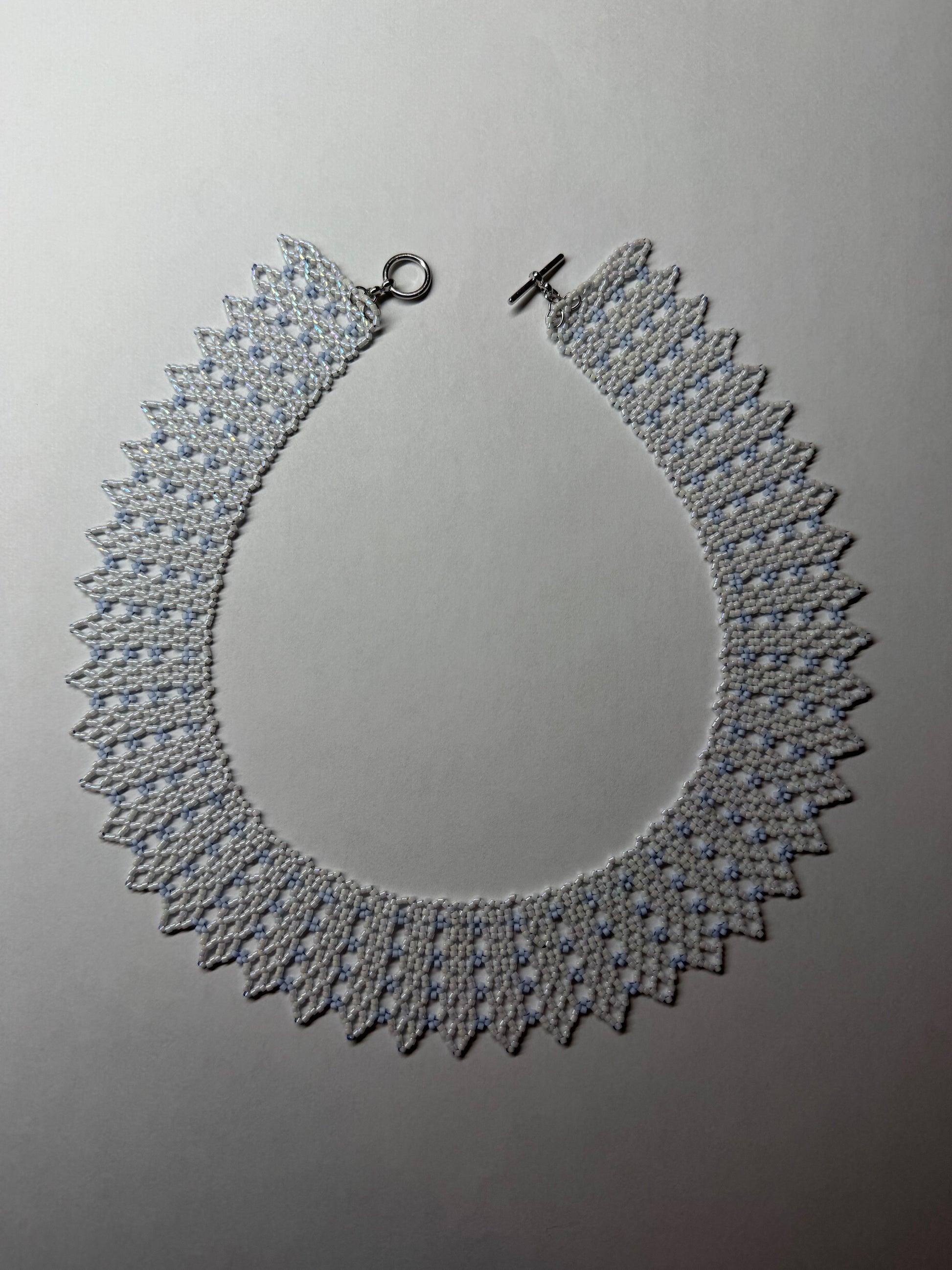 REIGHN, Lace Seed Bead Necklace - Tabernacle Hands
