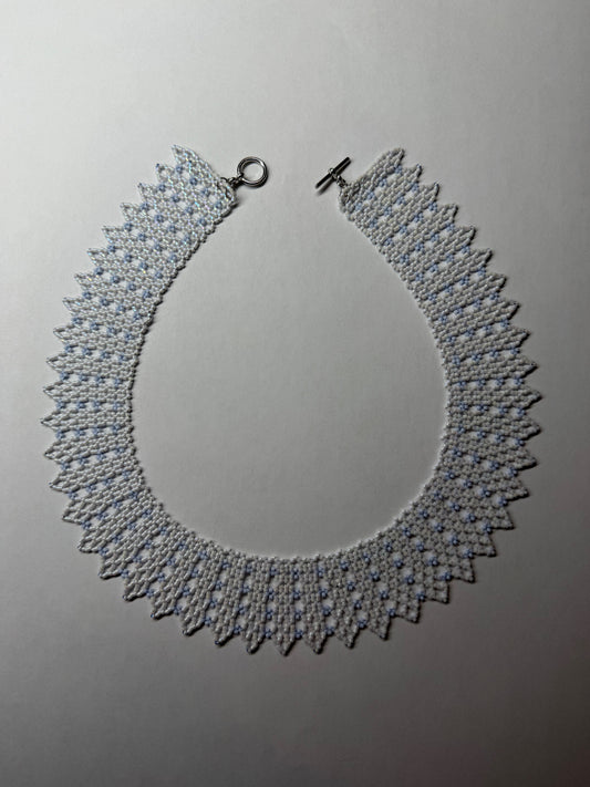 REIGHN, Lace Seed Bead Necklace - Tabernacle Hands