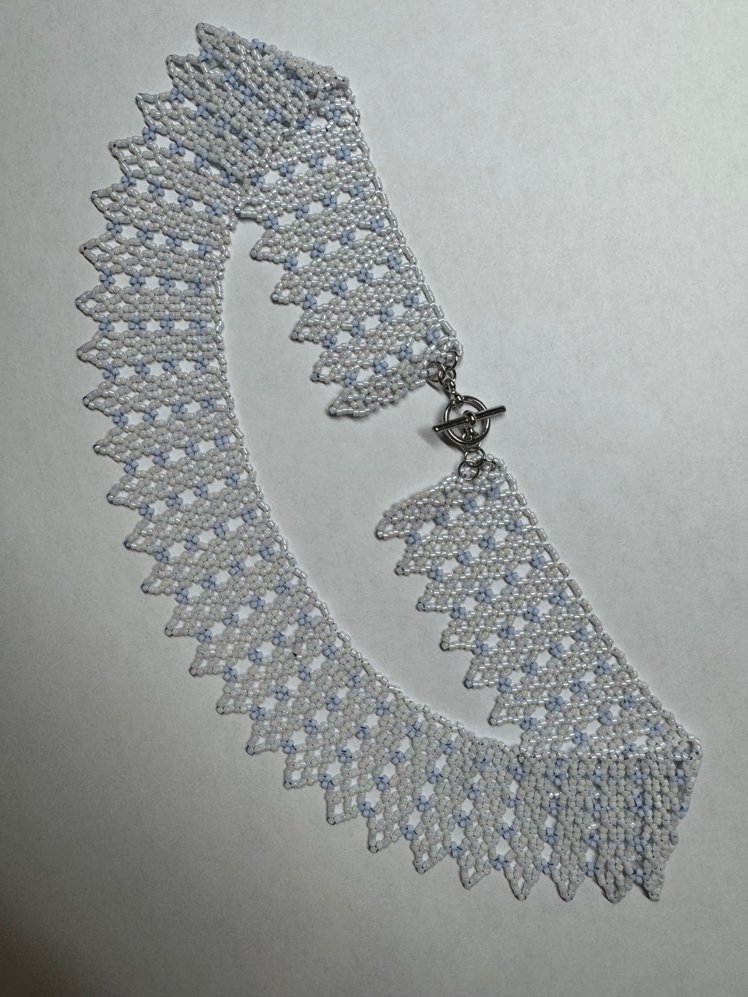 REIGHN, Lace Seed Bead Necklace - Tabernacle Hands