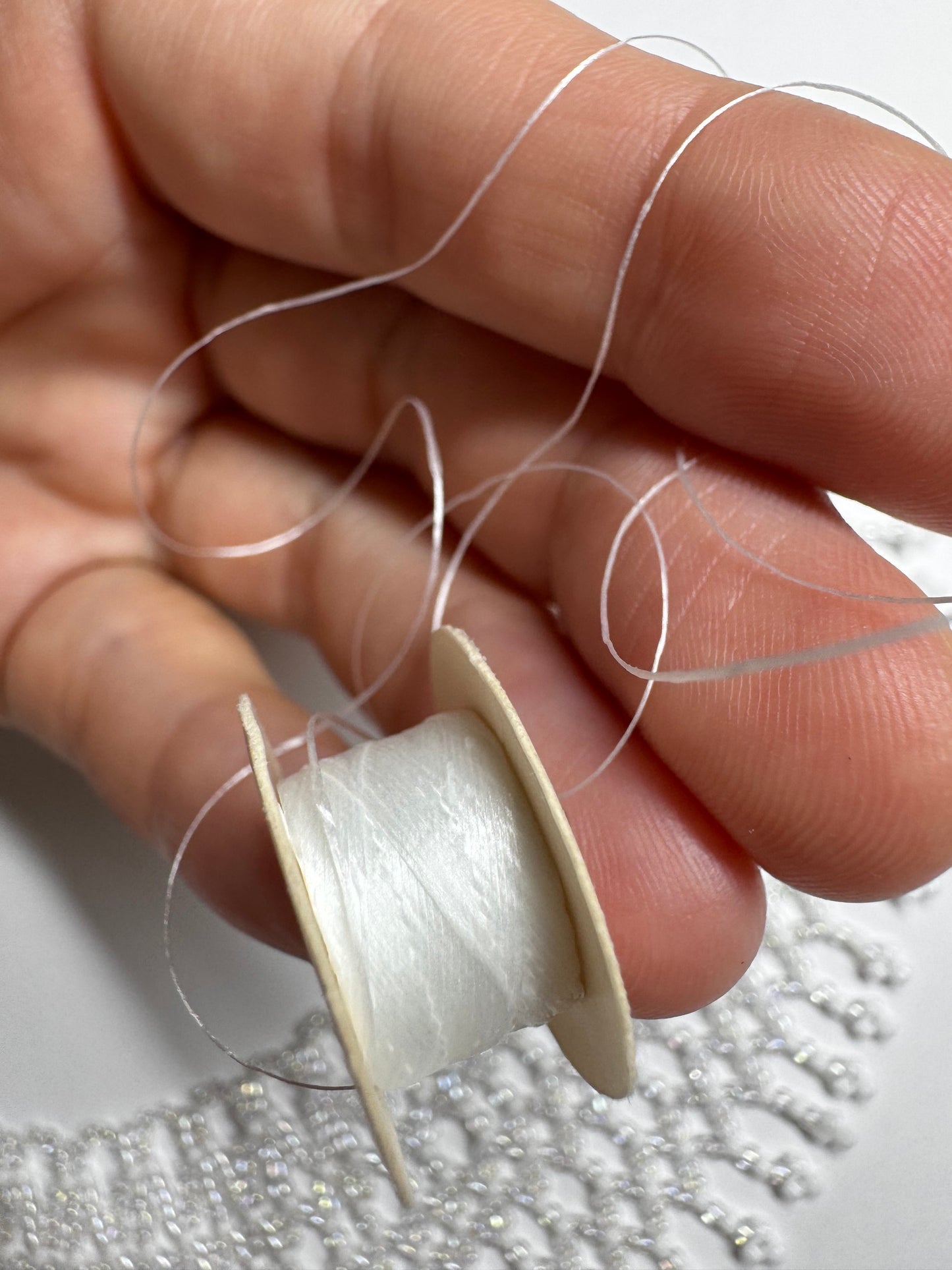 BRIDAL, Lace Seed Bead Necklace 11/0
