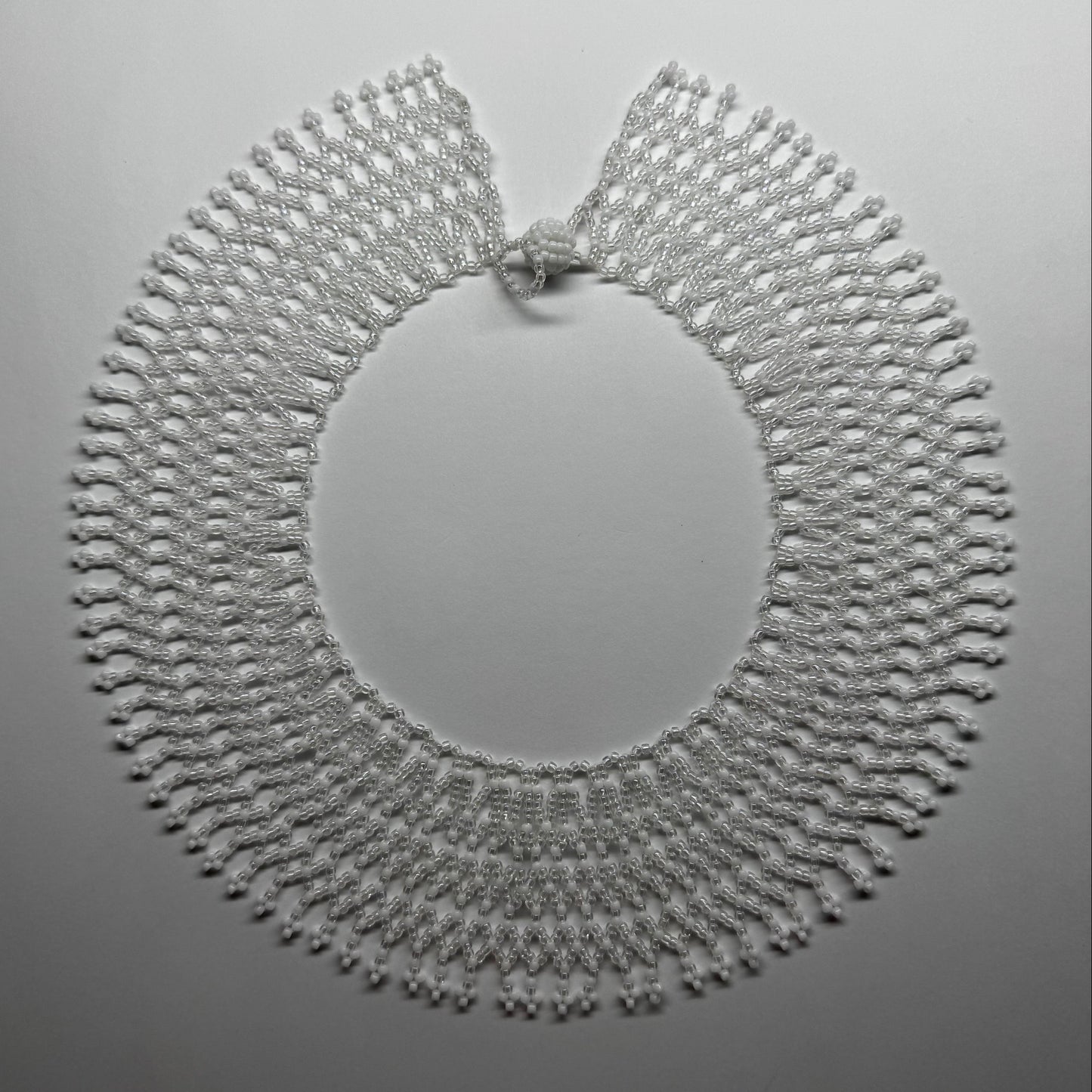 BRIDAL, Lace Seed Bead Necklace 11/0