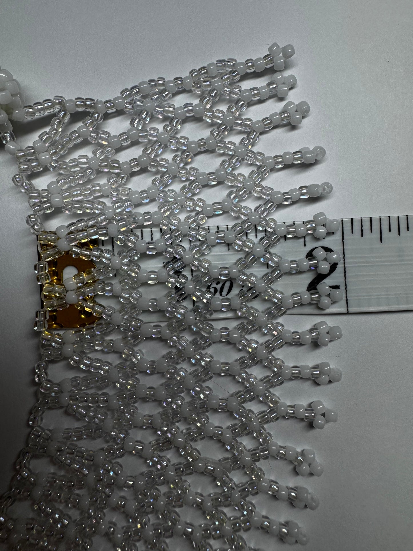 BRIDAL, Lace Seed Bead Necklace 11/0
